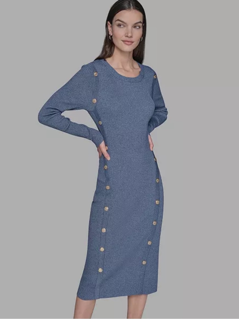 Karl Lagerfeld Parish Long Sleeve Bodycon Dress NWT Size M